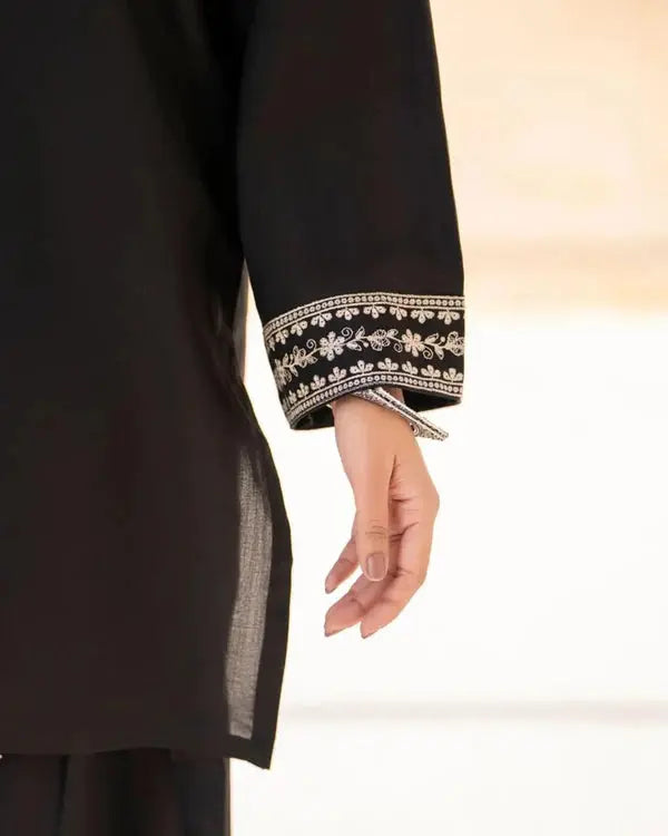Black Sajal 2 piece