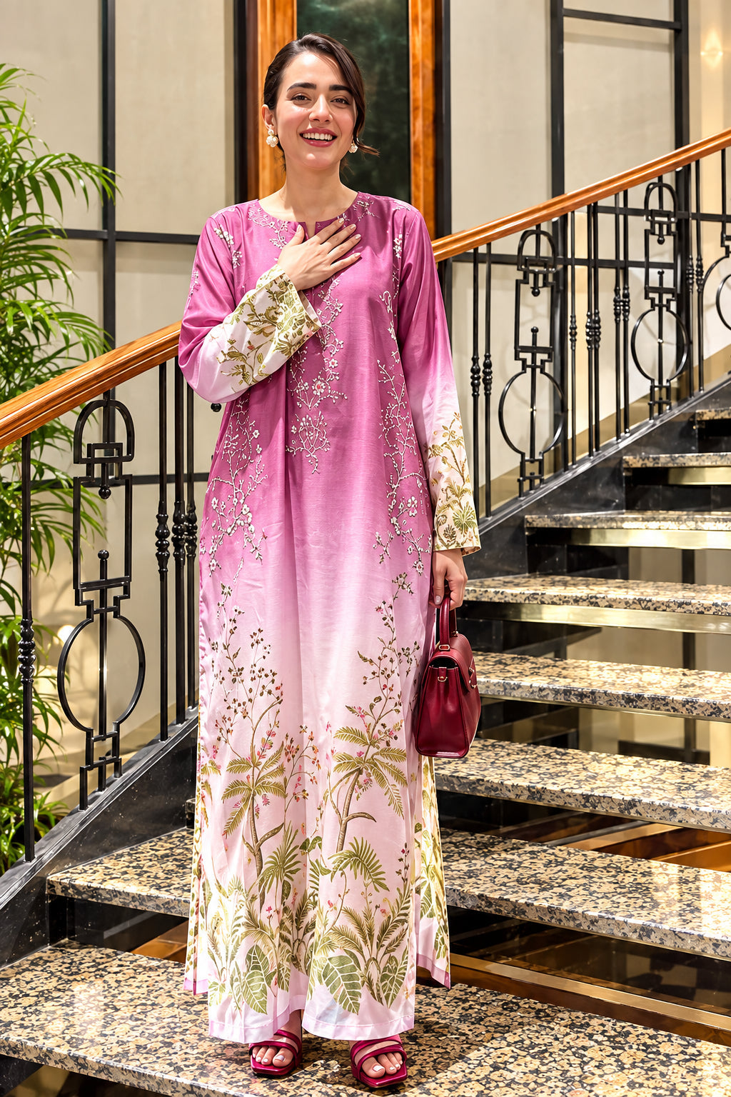 Sir hashmi 2 piece maxi